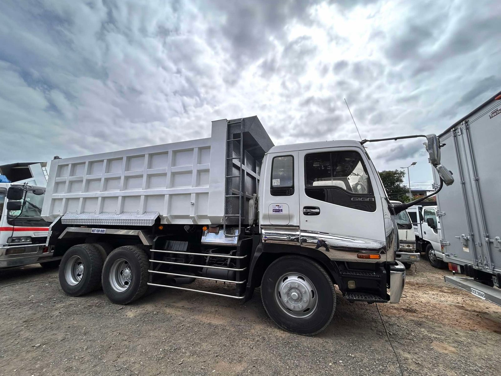 Isuzu and Fuso Dump Trucks – front view
